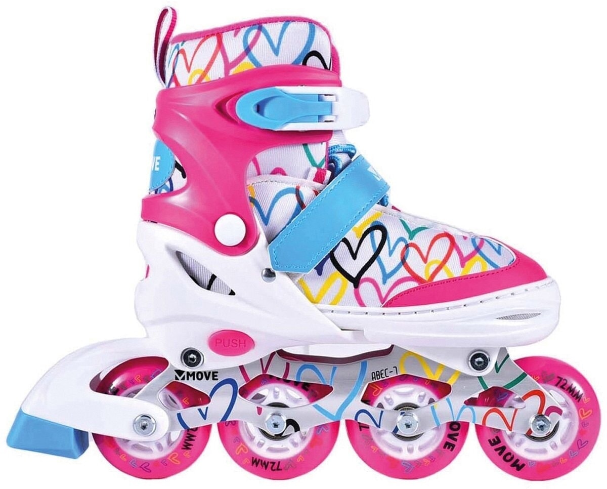 Move inline skates : love wit roze (562411) maat 38 41