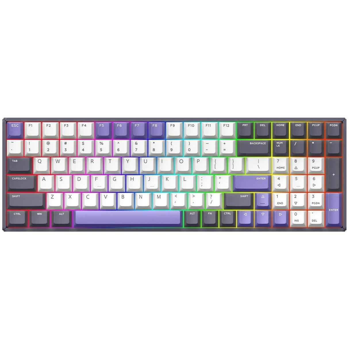 Teclado mecánico inalámbrico Iqunix F97 Lavandin