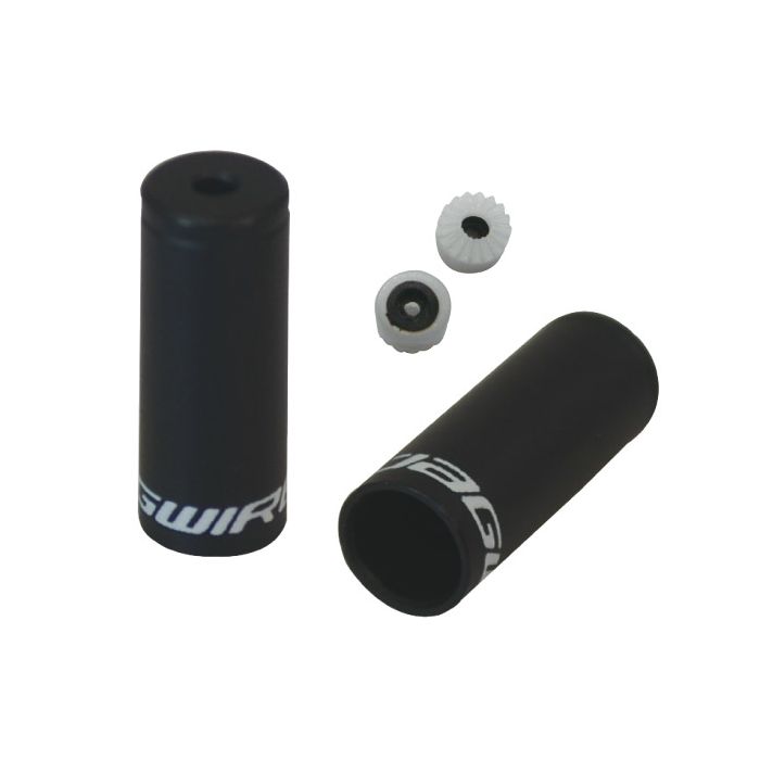 Jagwire end caps sealed - 4mm shift - alloy (50pcs) - black