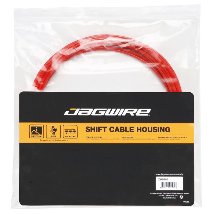 Jagwire shift housing 4mm lex-sl slick-lube (10 m) - red