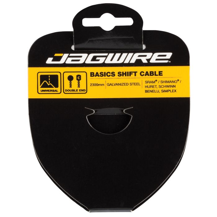 Jagwire shift cable - basics galvanized - 1.2x2300mm - sram shimano huret, schwinn, benelu, simplex