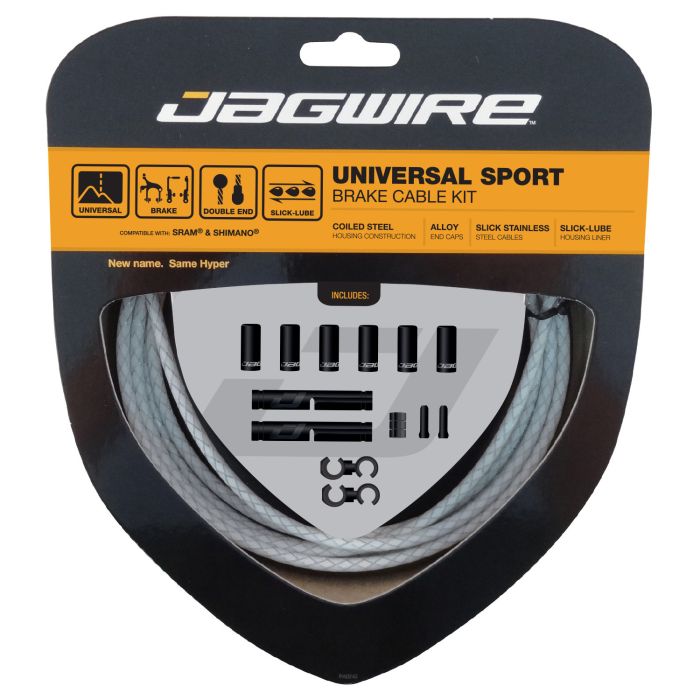 Jagwire universal sport brake kit - braided white