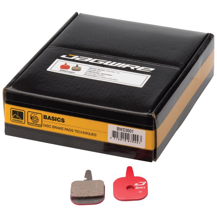 Jagwire sport semi-metallic disc brake pad - workshop (25 pairs) - tektro (io)