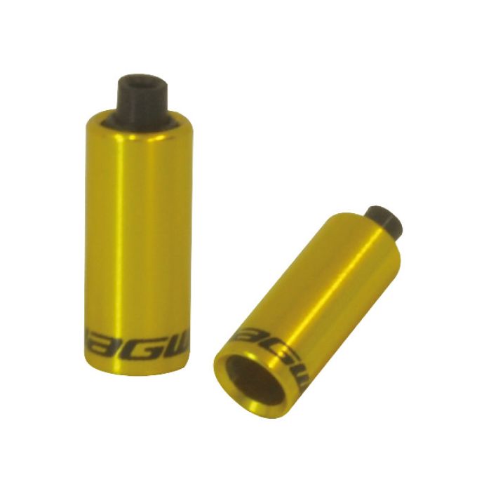 Jagwire end caps hooded - 5mm brake - alloy (30pcs) - gold