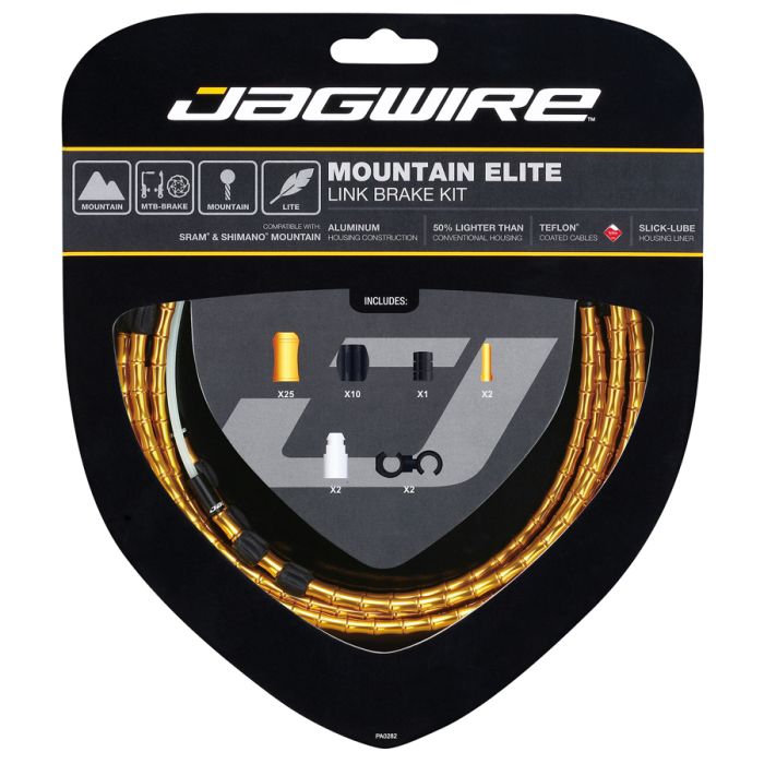 Jagwire mountain elite link brake kit - gold