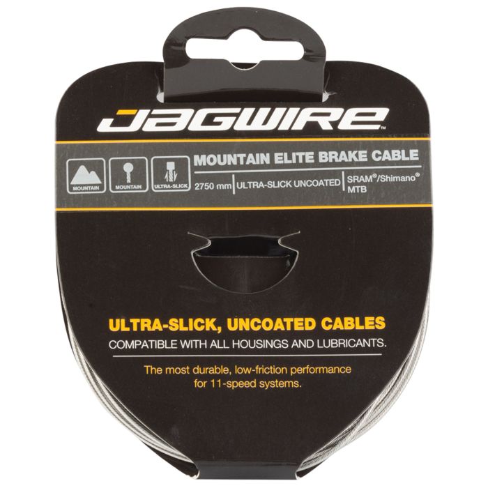 Jagwire mountain brake cable - elite polished ultra-slick stainless - 1.5x2750mm - sram shimano