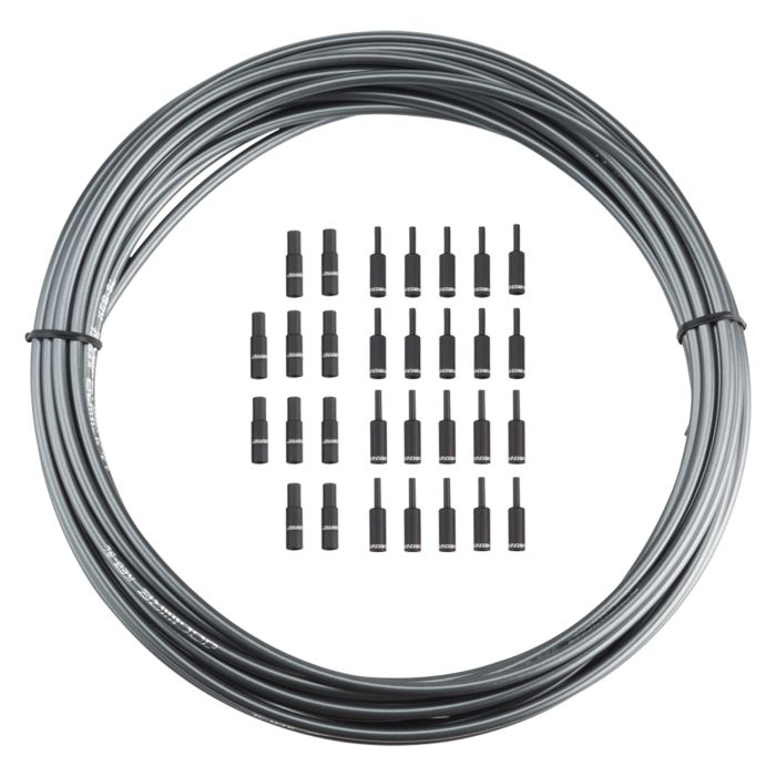 Jagwire brake housing 5mm keb slick-lube (10m + end caps) - ice gray