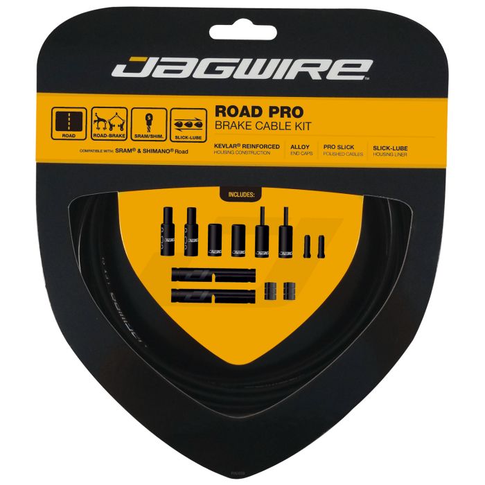 Jagwire road pro brake kit - black