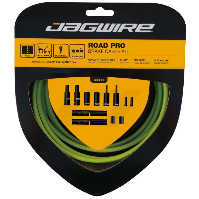 Jagwire road pro brake kit - organic green