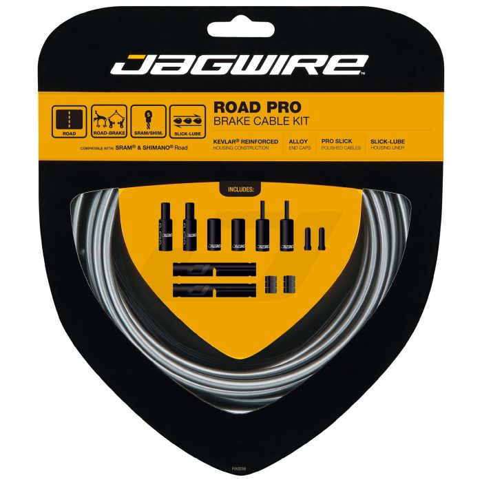 Jagwire road pro brake kit - ice gray
