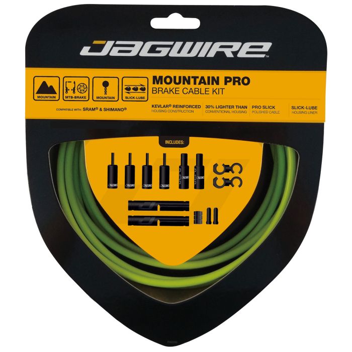 Jagwire mountain pro brake kit - organic green