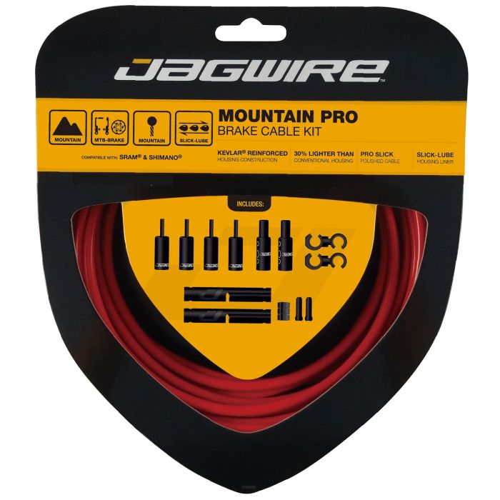 Jagwire mountain pro brake kit - red