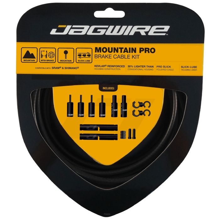 Zavorni komplet Jagwire Mountain Pro - stealth black