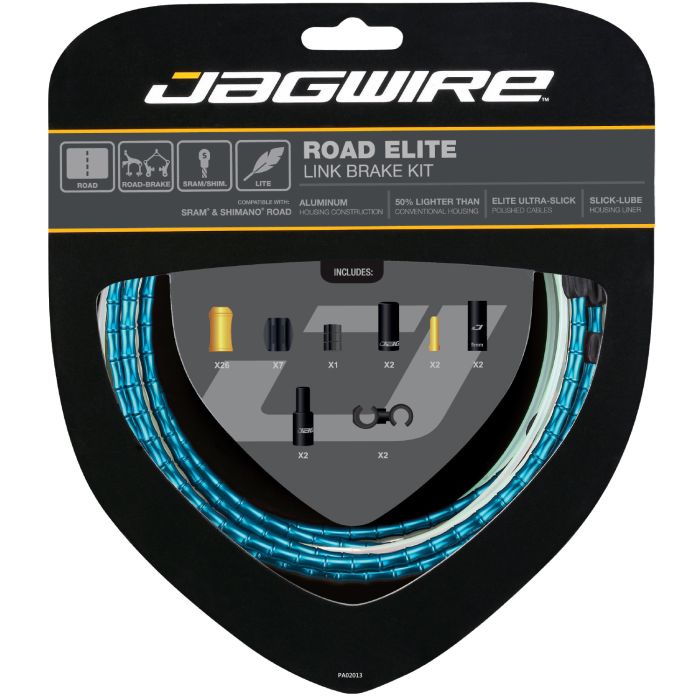 Jagwire road elite link bremsesett - blå