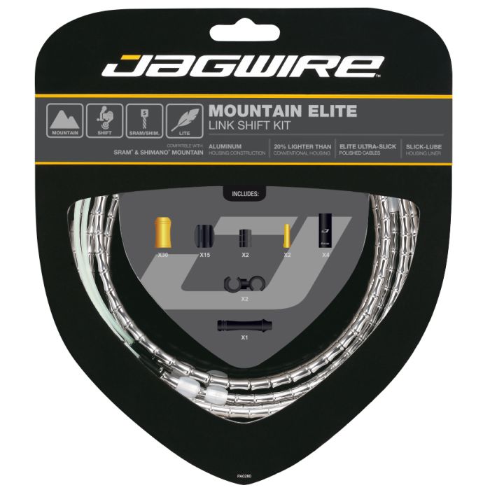 Jagwire mountain elite link shift kit - silver