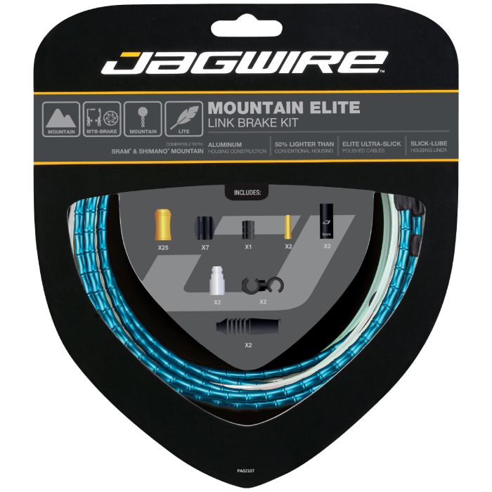 Jagwire mountain elite link brake kit - blue