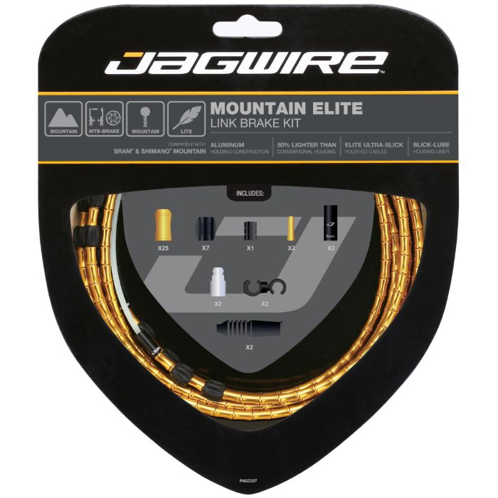 Jagwire mountain elite link brake kit - gold