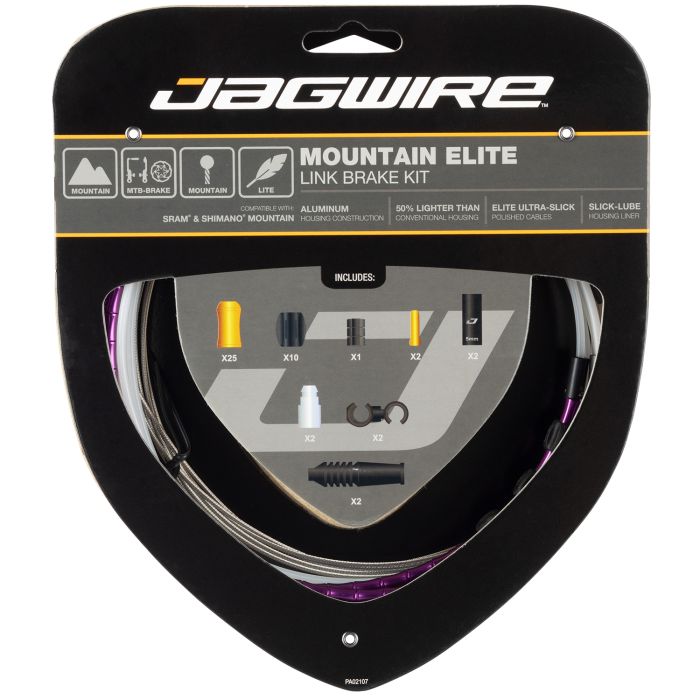 Jagwire mountain elite link brake kit - limited purple