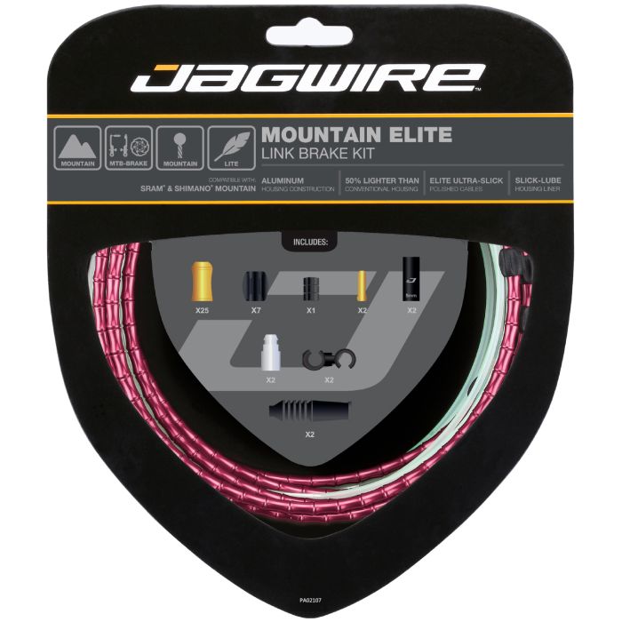 Jagwire mountain elite link brake kit - red