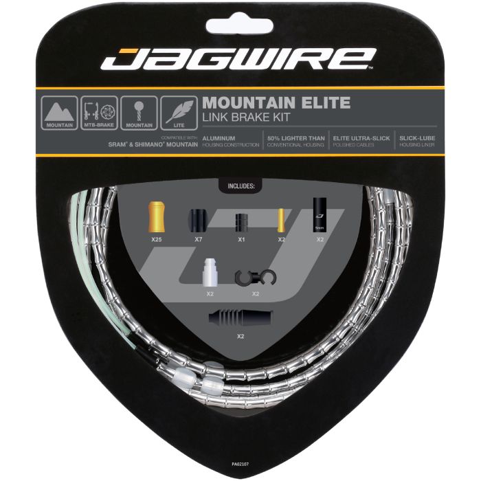 Jagwire mountain elite link brake kit - silver