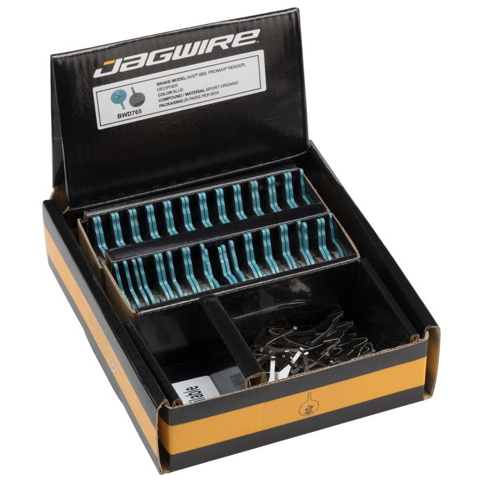 Jagwire sport organic disc brake pad - workshop (25 pairs) - avid (bb5)