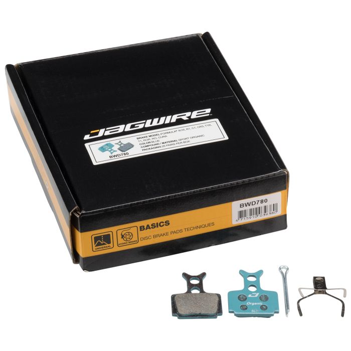 Jagwire sport organic disc brake pad - workshop (25 pairs) - formula (cura)