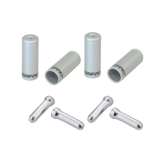 Jagwire end cap combo refill pack - silver