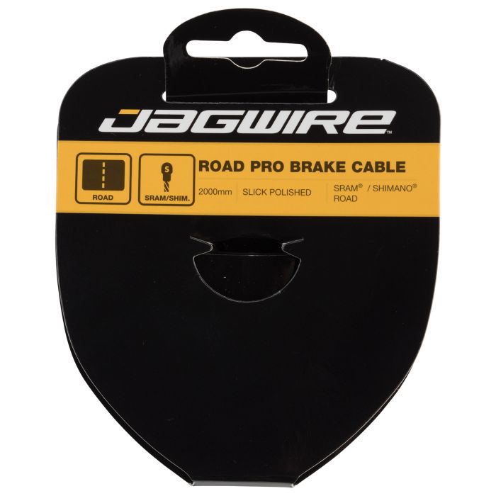 Jagwire road brake cable - pro polished slick stainless - 1.5x2000mm - sram shimano