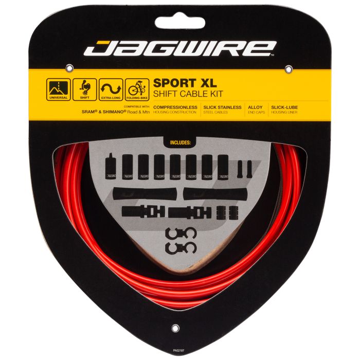 Jagwire sport shift xl kit - red