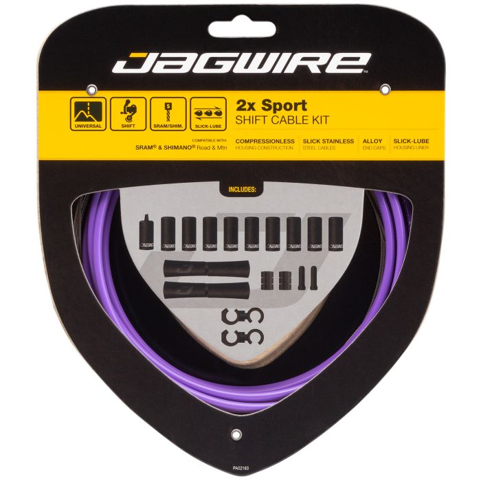 Jagwire 2x sport shift kit - purple