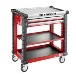 Facom jet werkplaatswagen 3 planken 2 laden m4 rood - jet.uc3s2dm4a - jet.uc3s2dm4a
