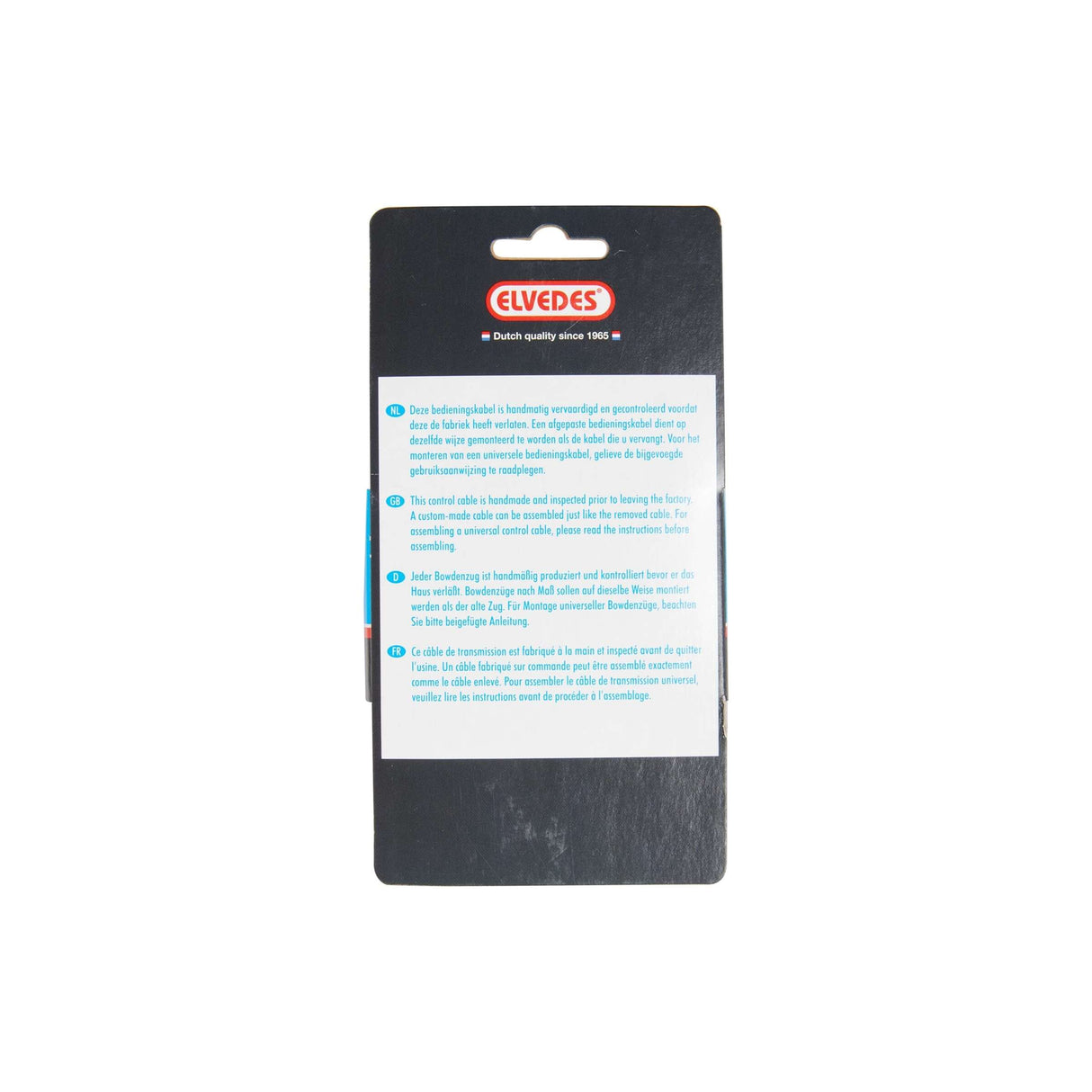 Elvedes schakel buitenk 5mm 2m zwart +2 ferrules 2021072