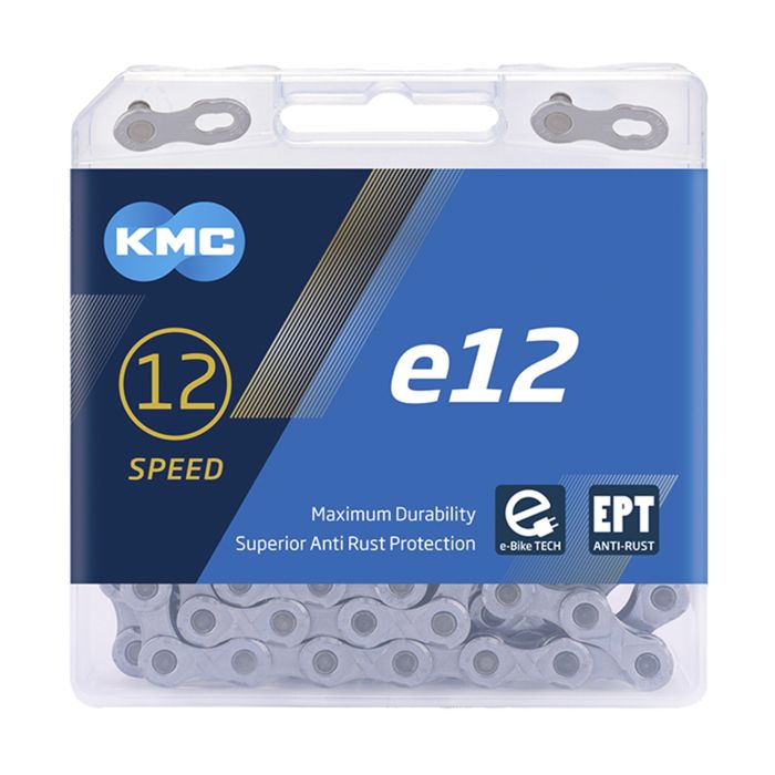 KMC E12 EPT Bicycle Chain 130 Links Silver