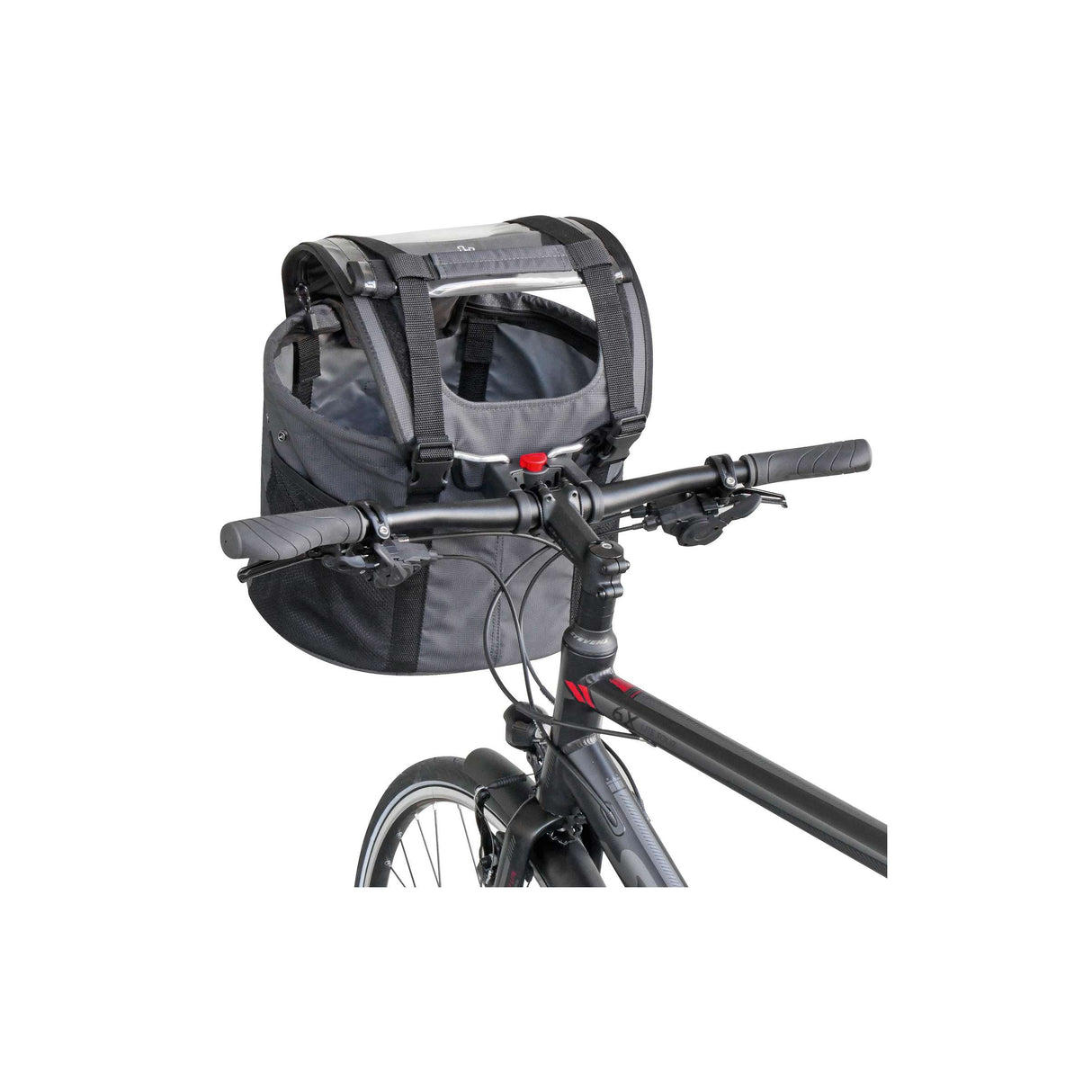 Klickfix rixen kaul basket bag, front doggy basket bag r k doggy gray