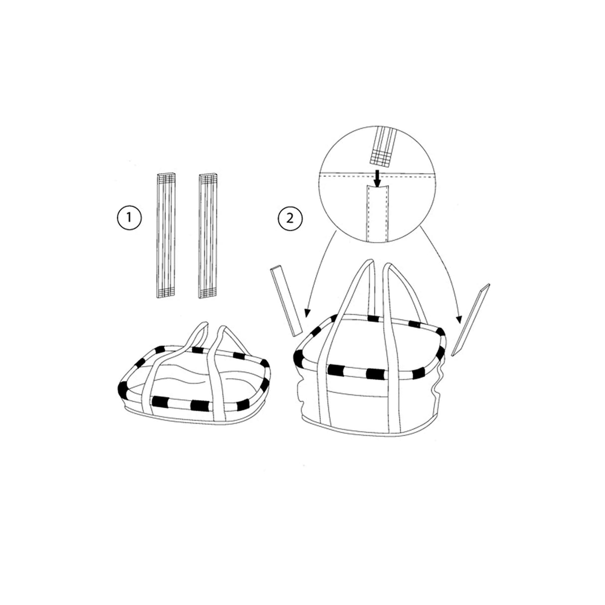 Klickfix rixen kaul shopper bag bikebasket shop.bag rk bikebasket zebra