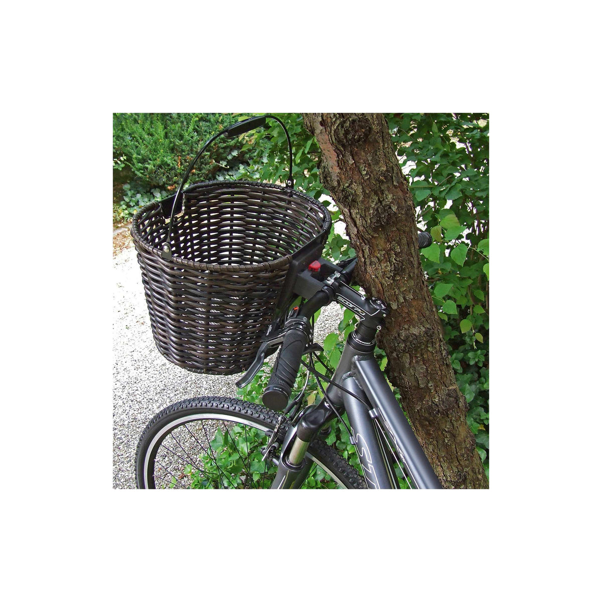 Klickfix rixen kaul basket, front structura oval fr.basket r k structura oval black brown