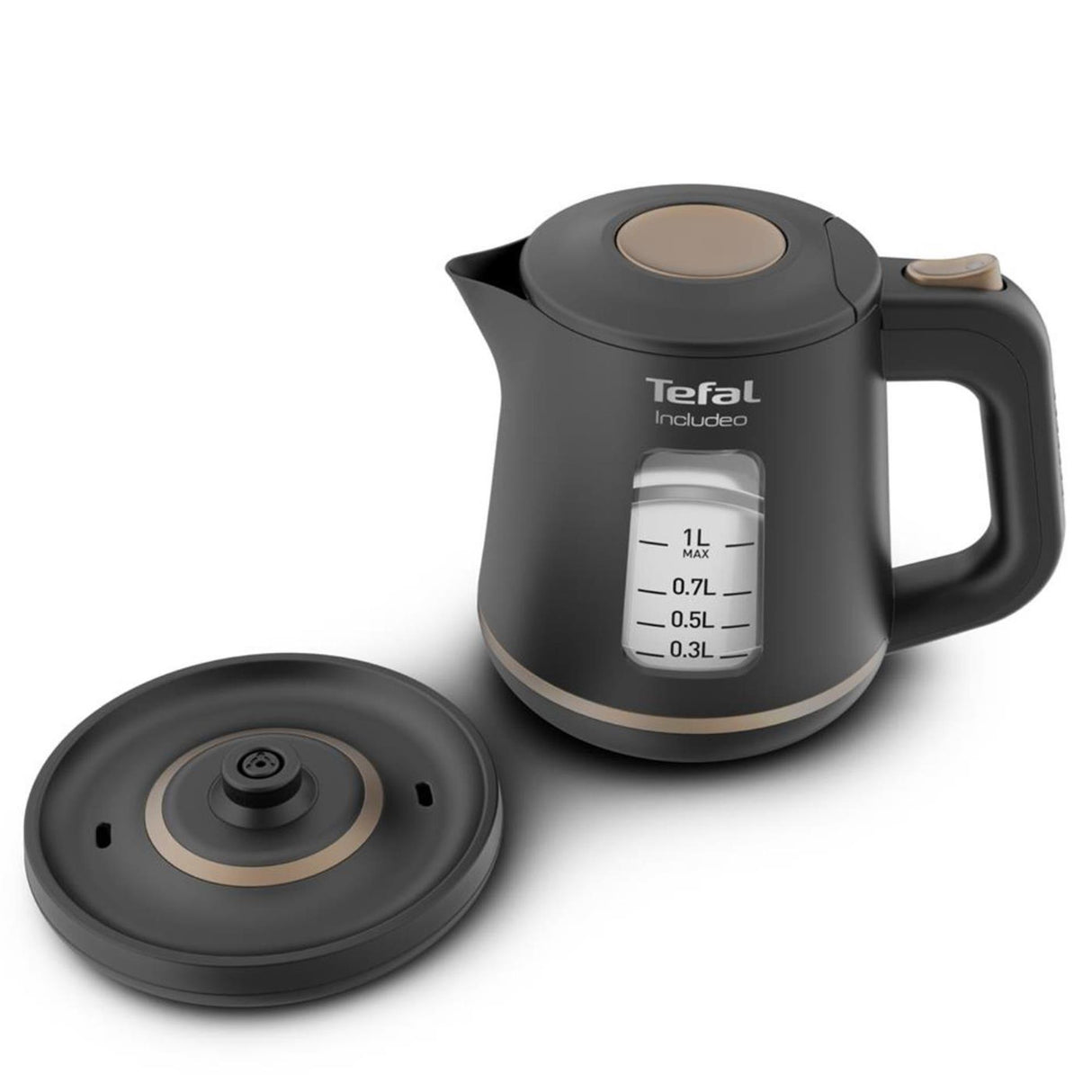 Tefal includeo waterkoker 1l zwart
