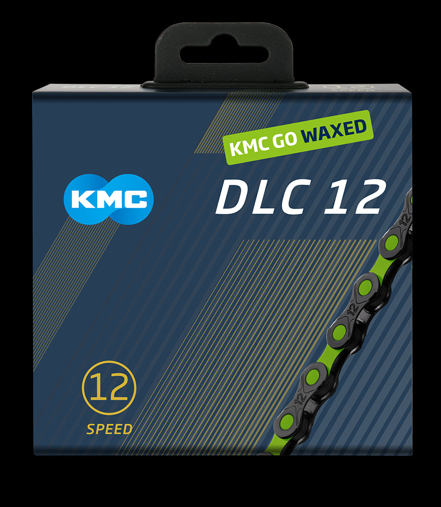 Kmc chain dlc12 black green 126s waxed