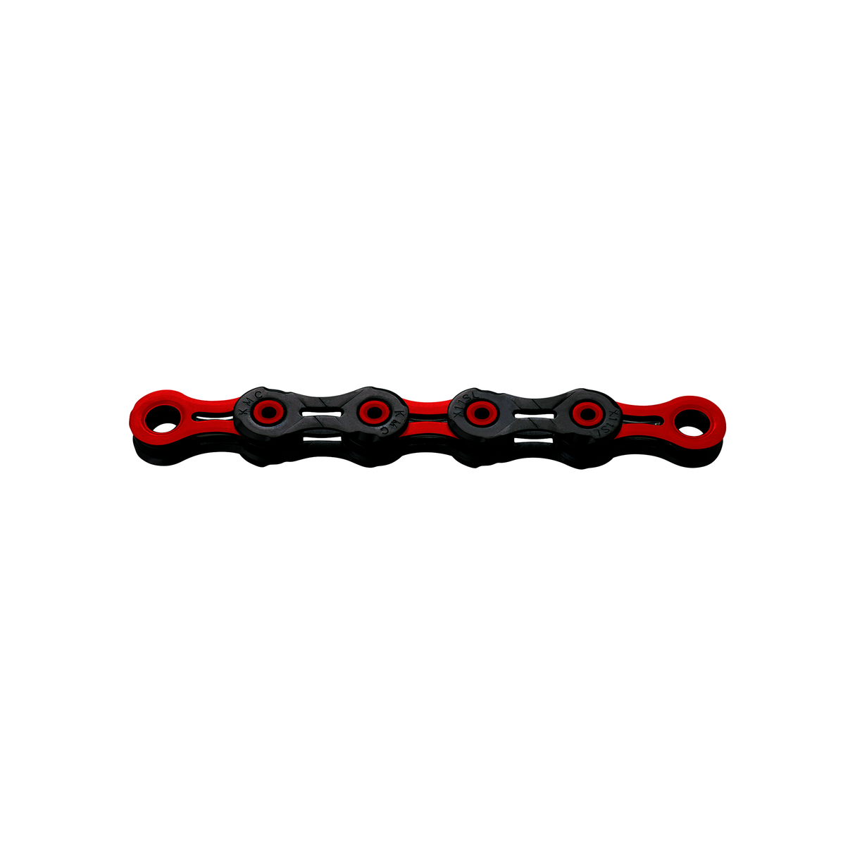 KMC Bicycle Chain DLC 11 118 Links - Red Black
