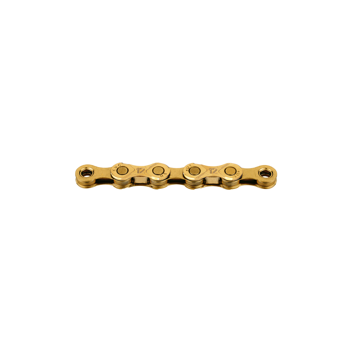 KMC Chain e12 Ti-Ni gold, 1 2x11 128, 130 links, 5.2mm pin, 12-speed