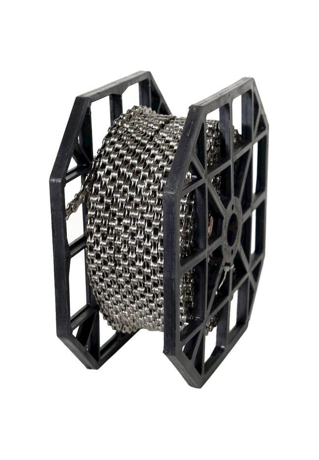 Kmc rol ketting x12 silver black 50mtr