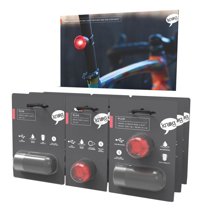 Knog plug starter pack wall (16 lights)