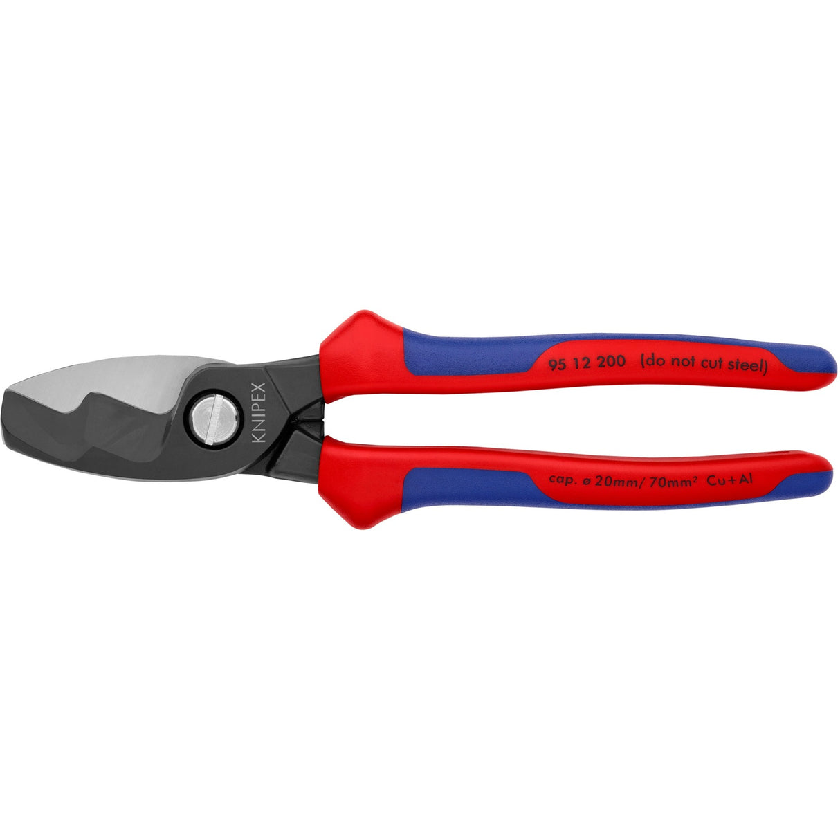 Gearrthóir cábla KNIPEX le imill ghearradh dúbailte 9512200