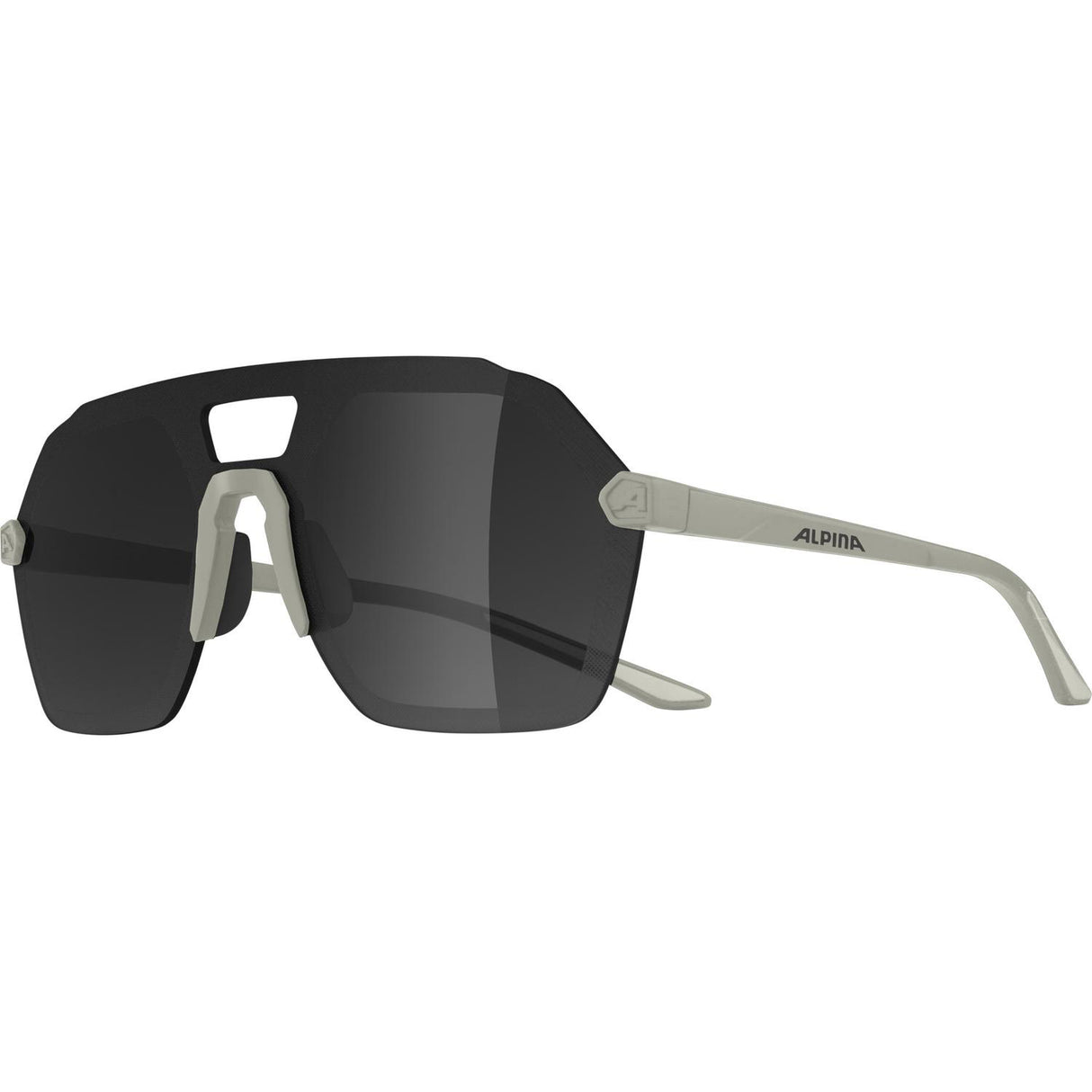 Olimpijskie okulary sportowe belka i szarość