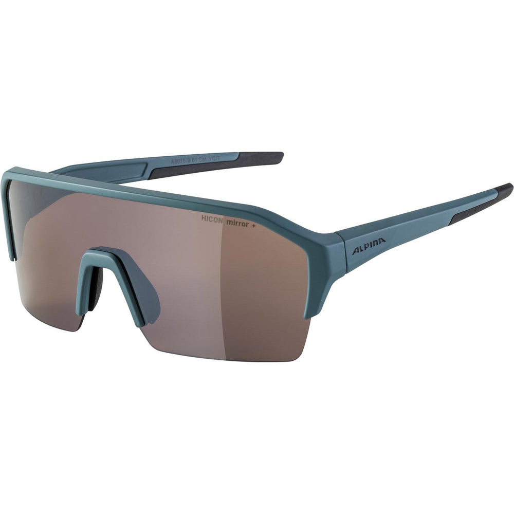 Olympic sportswear alpina sport glasses ram hr q-lite silver mirror lens blue