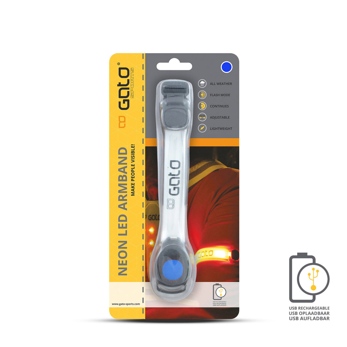 Gato néon LED BRAU Light USB bleu unique