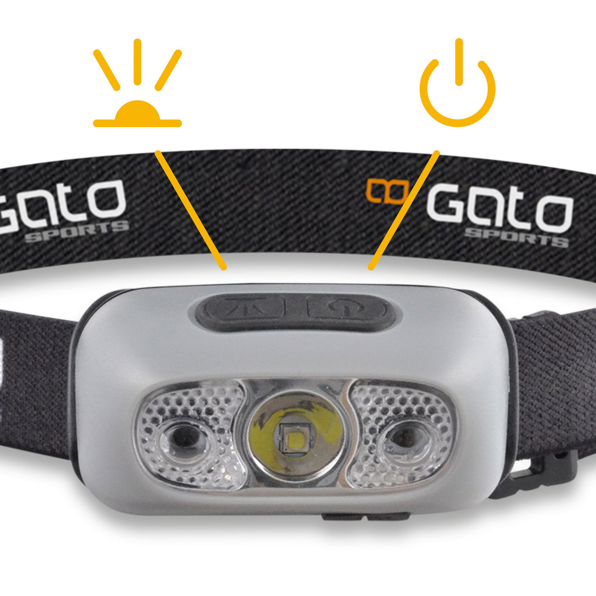 Outwet Head Helmet Lamp USB Gray One-Size