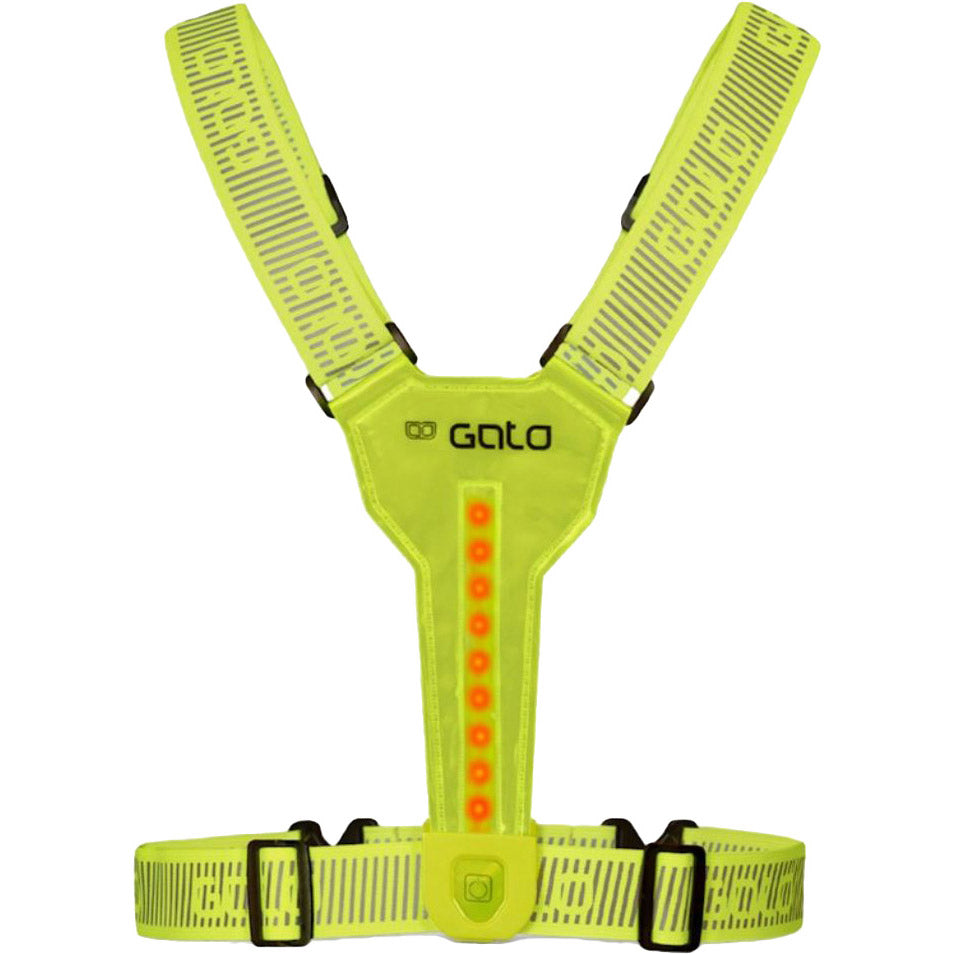 Outwet gato vest ultra led usb one size neon geel