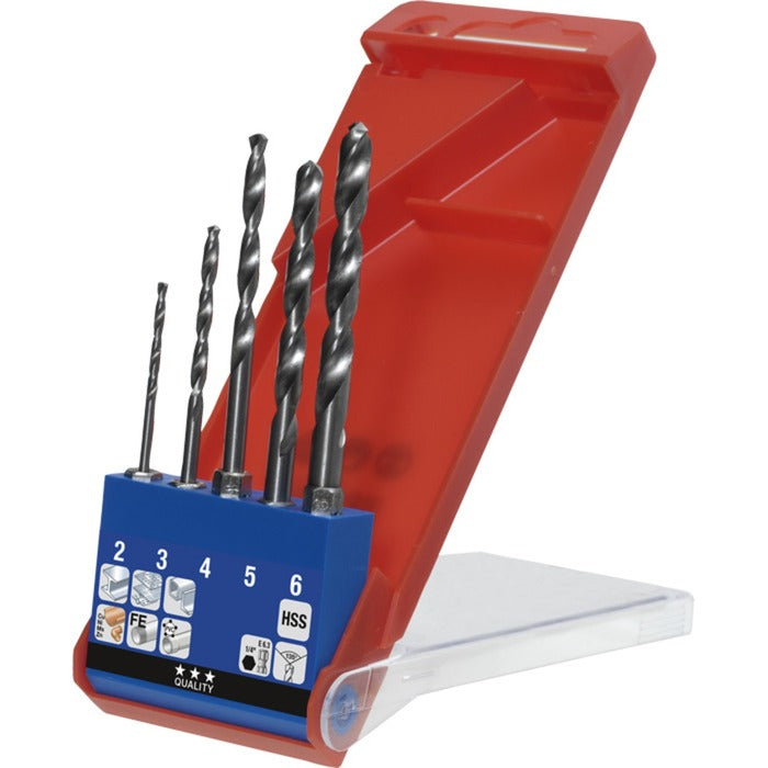 KWB HSS-Spiral drilling set 5-piece