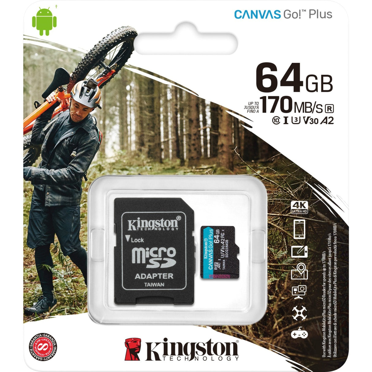 Kingston Canvas vai! Più microSD 64 GB